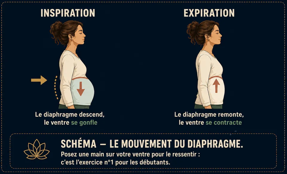 Une vague régulière : 6 respirations par minute.