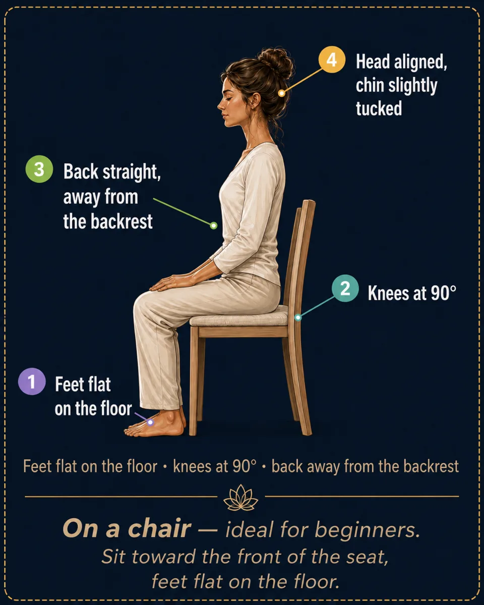The 7 points of posture, valid whichever position you choose.
