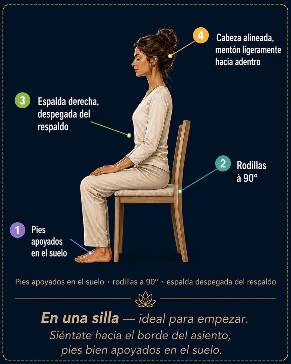 Los 7 puntos de la postura, válidos sea cual sea la posición elegida.