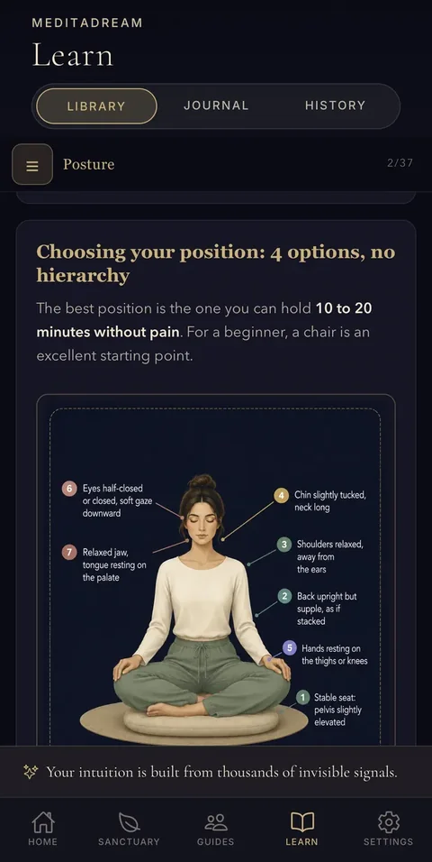 Lesson on how to meditate: choosing your sitting position