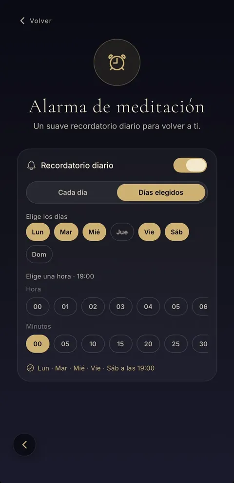 La alarma de meditación: un suave recordatorio diario